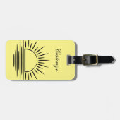 サンライズ/サンセット反射サンダー_コーブ ラゲッジタグ (正面横)