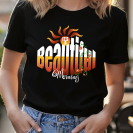 サンライズ ポジティブ メッセージ かわいい Tシャツ