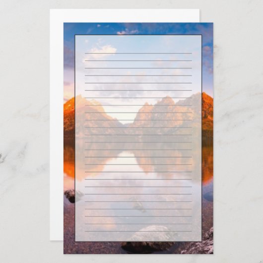 サンライズ 便箋 (正面/裏面)