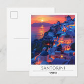 サンライズinサントリーニギリシャ旅行 ポストカード (正面/裏面)