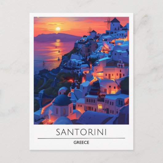 サンライズinサントリーニギリシャ旅行 ポストカード (正面)