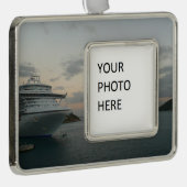 サンライズinセントトーマスIIクルーズシースケープ シルバープレートフレームオーナメント (右)