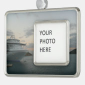 サンライズinセントトーマスIIクルーズシースケープ シルバープレートフレームオーナメント (左)