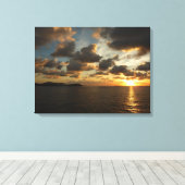 サンライズSt.Thomas Iアメリカヴァージン諸島 キャンバスプリント (インサイチュ (ウッドフロア))