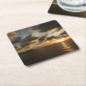 サンライズSt.Thomas Iアメリカヴァージン諸島 スクエアペーパーコースター (アングル)