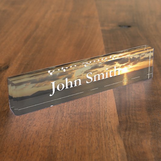 サンライズSt.Thomas Iアメリカヴァージン諸島 デスクネームプレート (側面)