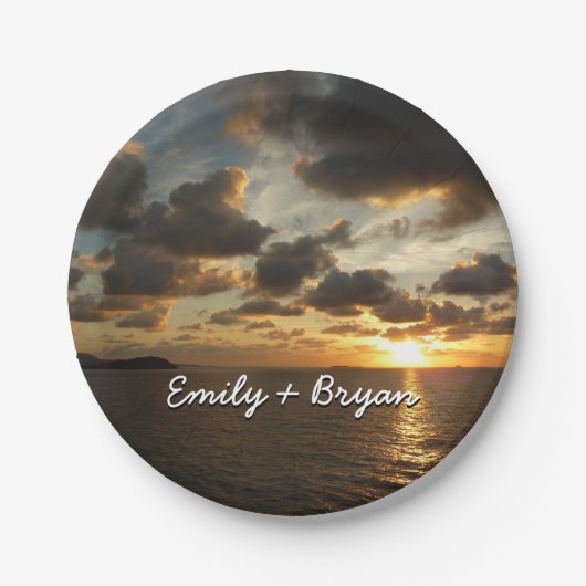 サンライズSt.Thomas Iアメリカヴァージン諸島 ペーパープレート (正面)