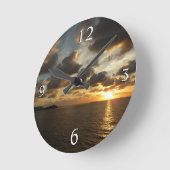 サンライズSt.Thomas Iアメリカヴァージン諸島 ラウンド壁時計 (傾斜)