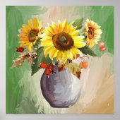 サンライトのセレニティ：ひまわりの開花 ポスター (正面)