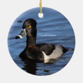 サンライトのリングや輪ダック輪郭 メタルオーナメント (裏面)