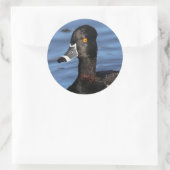 サンライトのリングや輪ダック輪郭 ラウンドシール (バッグ)