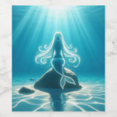 サンライトの水中の人魚 ワインラベル (シングルラベル)