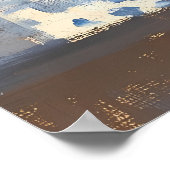 サンライトの窓辺のポインティリズムキャット ポスター (角)