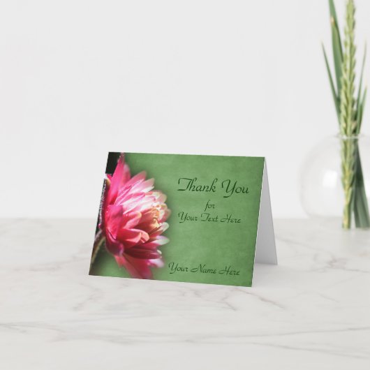 サンライトの赤い花自然ありがとう サンキューカード (正面)