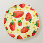 サンライトイチゴとデイジーラウンドピロー ラウンドクッション (裏面)