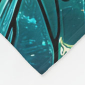 「サンライトウェーブズ鮮やか-海アート」 フリースブランケット (角)