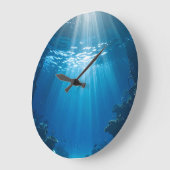 サンライトコーラルリーフ水中壁時計 ラージ壁時計 (傾斜)