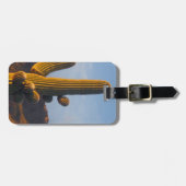 サンライトサグアーロサボテンのカスタマイズ ラゲッジタグ (正面横)