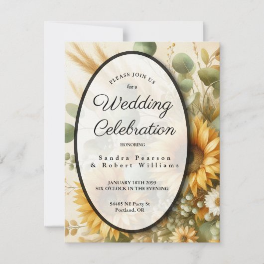 サンライトサマースマフラワー開花 招待状 (正面)