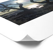 サンライトショアハワイブルーカラー写真 ポスター (角)