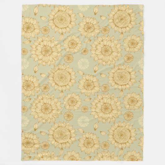 サンライトスティルネスIIインライトオリーブフリース フリースブランケット (正面)