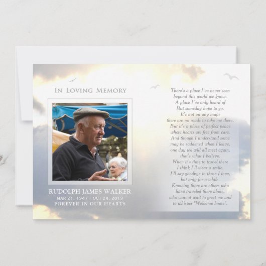 サンライトストリーム&クラウドありがとうフォトメモリアル 案内状 (裏面)