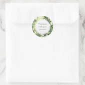 サンライトスルー葉メープルカスタム文字 ラウンドシール (バッグ)