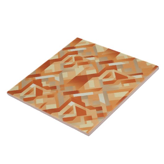 サンライトタペストリーラジアントアプリコットエレガンス タイル (側面)