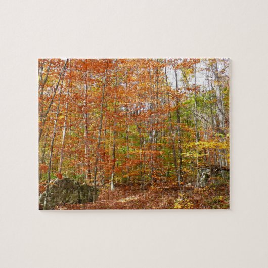 サンライトダップ秋トレイルアットローレルヒルパーク ジグソーパズル (横)