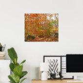 サンライトダップ秋トレイルアットローレルヒルパーク ポスター (ホームオフィス)