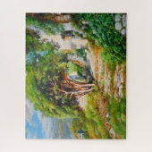 サンライトツリーの古代遺跡 – 油絵 ジグソーパズル (縦)