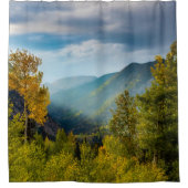 サンライトバレー//秋のカラーフォレスト シャワーカーテン (正面)