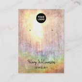 サンライトパステルレインボーグランジイヤリングディスプレイ 名刺 (正面)