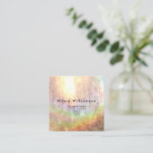 サンライトパステルレインボーグランジ スクエア名刺 (スタンド正面)