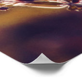 サンライトパープルの白いヤナギ《写真》ぼけ味 ポスター (角)