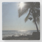 サンライトパームツリー海 ストーンコースター (正面)