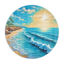 サンライトビーチ波デザイン カッティングボード