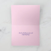 サンライトピンクアジサイの共感書 カード (内部)