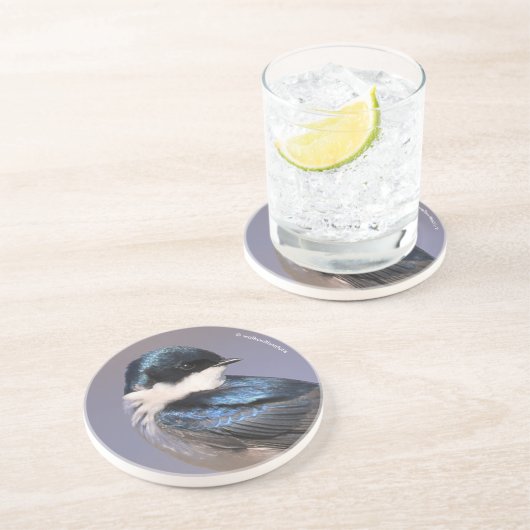 サンライトプロフィールの木のツバメSongbird コースター (側面)