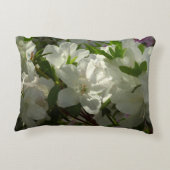 サンライトホワイトツツツツツジ美しい春の花 アクセントクッション (裏面)