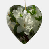 サンライトホワイトツツツツツジ美しい春の花 セラミックオーナメント (右)