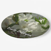 サンライトホワイトツツツツツジ美しい春の花 ペーパープレート (アングル)