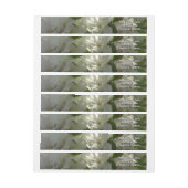 サンライトホワイトツツツツツジ美しい春の花 ラップアラウンドラベル (シート)