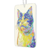 サンライトボタン内の猫 カーエアーフレッシュナー (左)