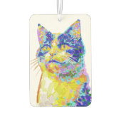 サンライトボタン内の猫 カーエアーフレッシュナー (裏面)