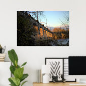 サンライトポスターで照らされた橋 ポスター (ホームオフィス)