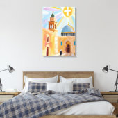 サンライトミッドイースタンチャーチアートプリントアト鮮やかート キャンバスプリント (インサイチュ (寝室))