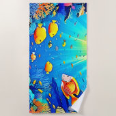 サンライトリーフライフグロー ビーチタオル (正面)