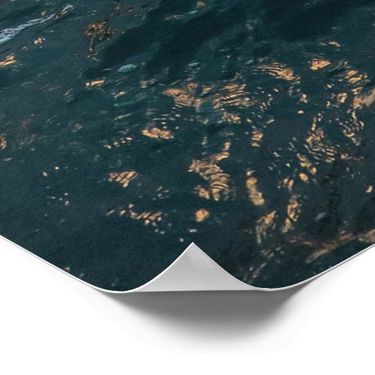 サンライト海波 – 反射自然撮影 ポスター (角)