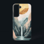 サンライト渓谷反射フォンケース SAMSUNG GALAXY S22ケース<br><div class="desc">太陽白熱［赤熱］光を放つは、光と石の完璧な調和 – 静かな水の中で優しく反射して、劇的な峡谷を通してピア。</div>